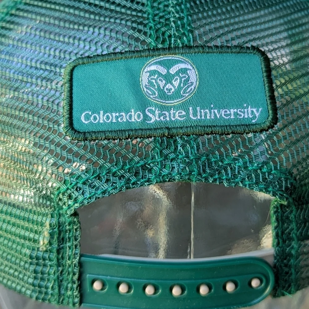 Colorado State University Colorado Rockies Baseball Cap Green White Tan Unisex